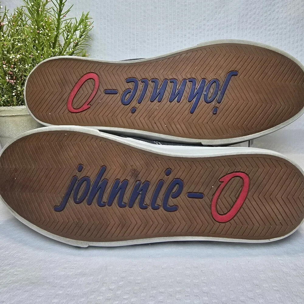 JOHNNY O'S SANTA CRUZ GRAY CANVAS LOAFER GOLF BEACH FISHING DECK SHOES MENS 9